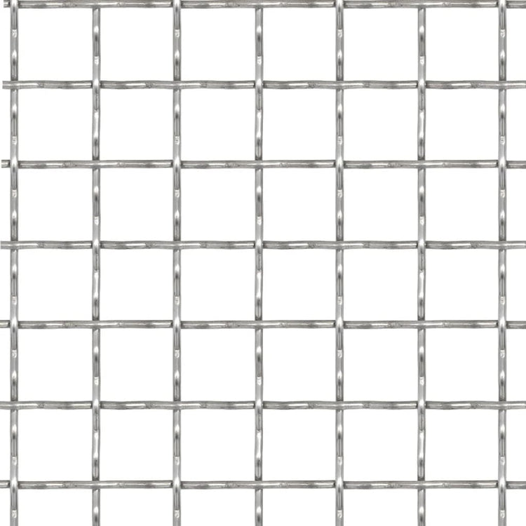 Vidaxl draadhek geweven gaas 50x50 cm 11x11x2 mm roestvrij staal