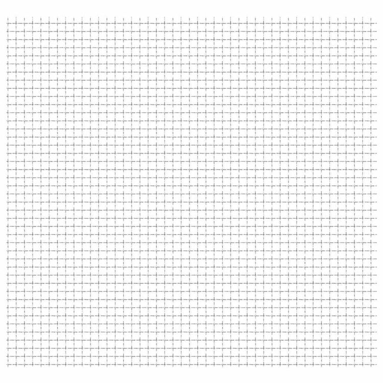 Vidaxl draadhek geweven gaas 50x50 cm 21x21x2,5 mm roestvrij staal