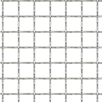 Vidaxl draadhek geweven gaas 50x50 cm 21x21x2,5 mm roestvrij staal