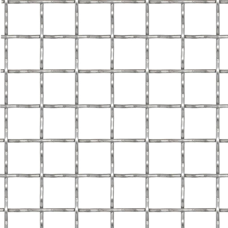 Vidaxl draadhek geweven gaas 50x50 cm 21x21x2,5 mm roestvrij staal