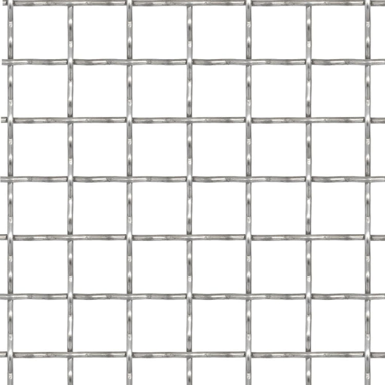 Vidaxl draadhek geweven gaas 100x85 cm 21x21x2,5 mm roestvrij staal