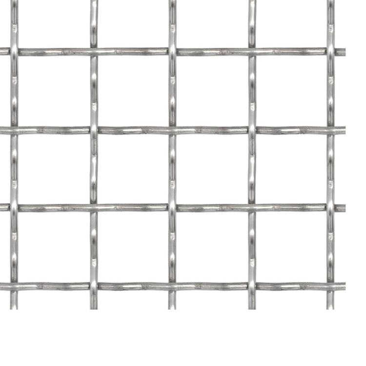 Vidaxl draadhek geweven gaas 100x85 cm 21x21x2,5 mm roestvrij staal