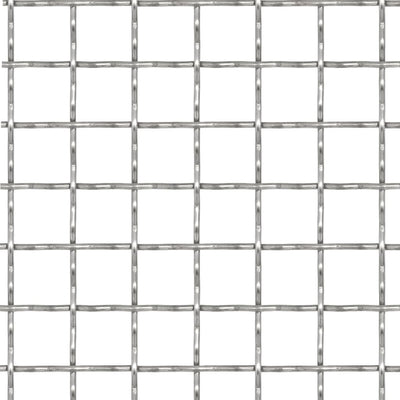 Vidaxl draadhek geweven gaas 100x85 cm 31x31x3 mm roestvrij staal