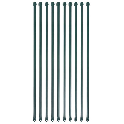 Vidaxl tuinpalen 1 m metaal groen 10 st