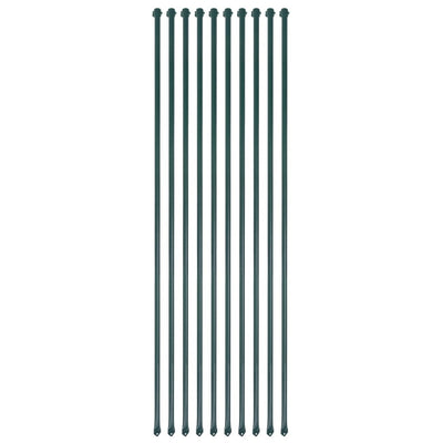 Vidaxl tuinpalen 1,5 m metaal groen 10 st