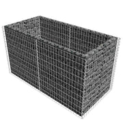 Vidaxl gabion plantenbak verhoogd 180x90x100 cm staal zilverkleurig - afbeelding 3