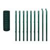 Vidaxl euro hek 10x1 m staal groen