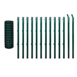 Vidaxl euro hek 25x1 m staal groen - afbeelding 2