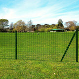 VidaXL Hek 25x1,7 m staal groen - afbeelding 1
