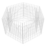 Vidaxl gabion plantenbak verhoogd zeshoekig 100x90x50 cm - afbeelding 2