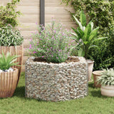 Vidaxl gabion plantenbak verhoogd zeshoekig 100x90x50 cm - afbeelding 3