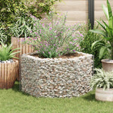 Vidaxl gabion plantenbak verhoogd zeshoekig 100x90x50 cm - afbeelding 1