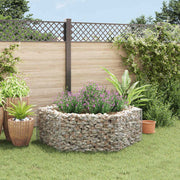 Vidaxl gabion plantenbak verhoogd zeshoekig 160x140x50 cm - afbeelding 1