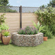 Vidaxl gabion plantenbak verhoogd zeshoekig 160x140x50 cm