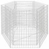 Vidaxl gabion plantenbak verhoogd zeshoekig 160x140x100 cm
