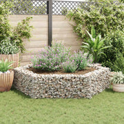 Vidaxl gabion plantenbak verhoogd zeshoekig 200x173x40 cm - afbeelding 3