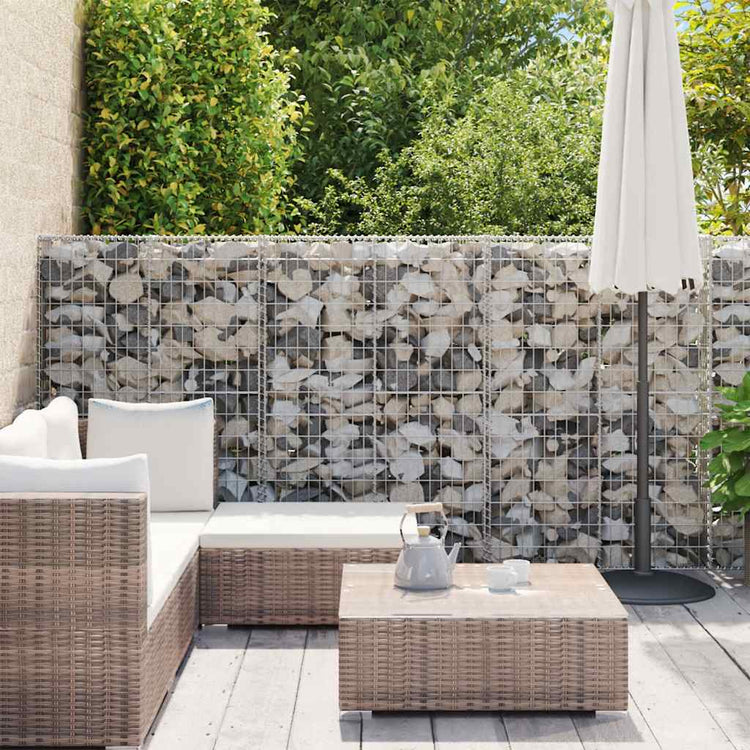 Vidaxl gabion mand 300x30x100 cm gegalvaniseerd staal