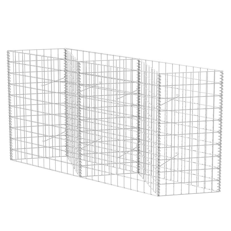 Vidaxl gabion mand 120x30x100 cm gegalvaniseerd staal