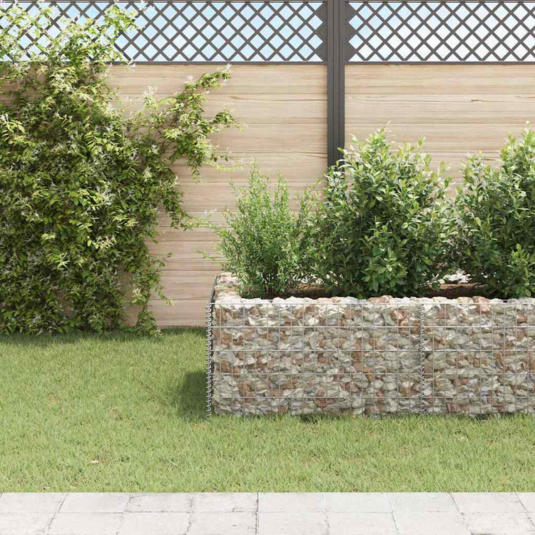 Vidaxl gabion plantenbak verhoogd 360x90x50 cm staal