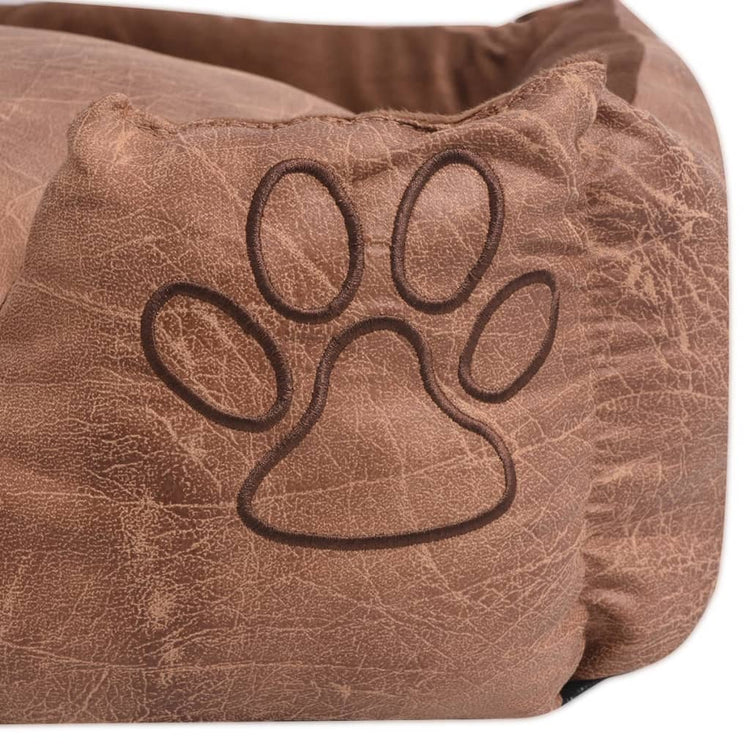 Vidaxl hondenbed kussen pu-kunstleer maat s beige