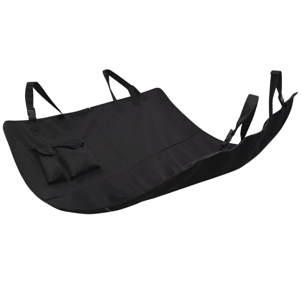 Vidaxl huisdieren achterbankhoes 148x142 zwart