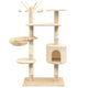 Vidaxl kattenkrabpaal met sisal krabpalen 125 cm beige