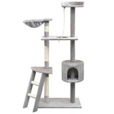 Vidaxl kattenkrabpaal met sisal krabpalen 150 cm grijs - afbeelding 1