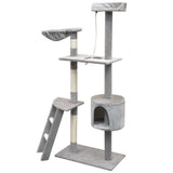 Vidaxl kattenkrabpaal met sisal krabpalen 150 cm grijs - afbeelding 2