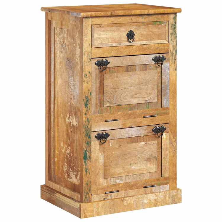 Vidaxl schoenenkast met lade 4-laags massief gerecycled hout