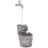 Vidaxl waterornament met kraan en emmers polyresin