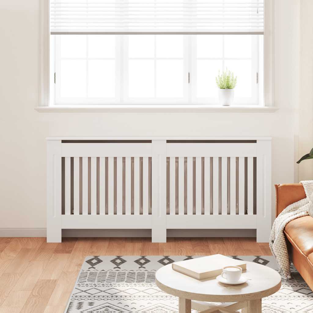 Vidaxl radiatorombouw wit mdf 172 cm