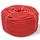 Vidaxl boot touw 14 mm 50 m polypropyleen rood - afbeelding 1