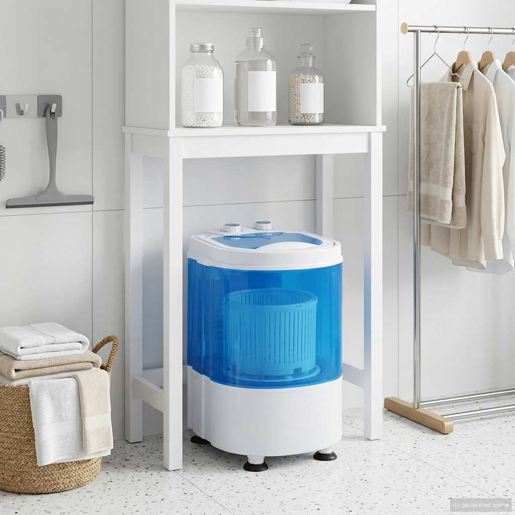 Vidaxl mini wasmachine met enkele trommel 2,6 kg