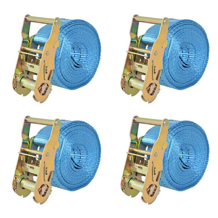 Vidaxl spanbanden 2 ton 6mx38mm blauw 4 st