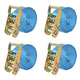 Vidaxl spanbanden 2 ton 6mx38mm blauw 4 st