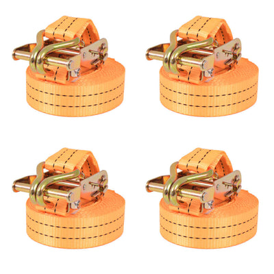 Vidaxl spanbanden 1 ton 6mx38mm oranje 4 st