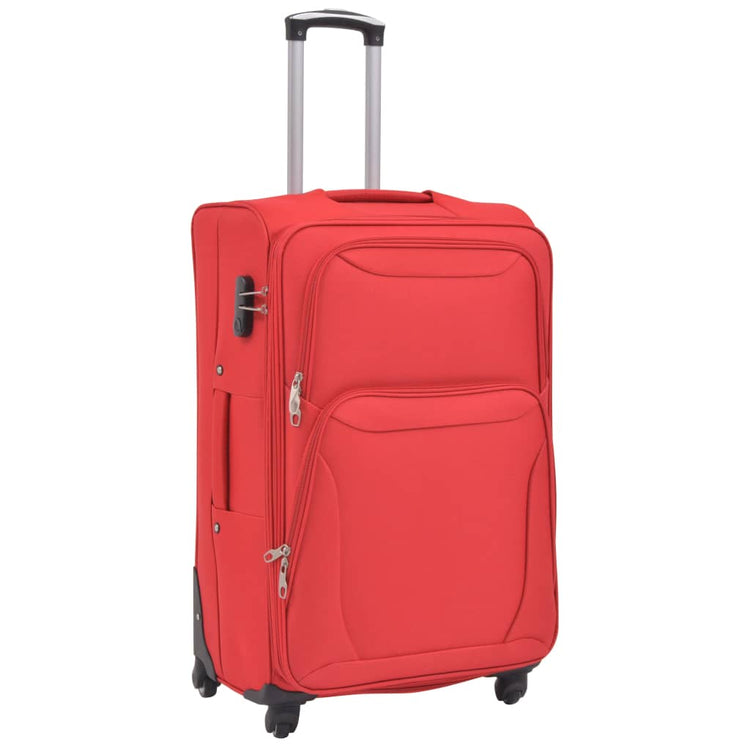 Vidaxl trolleyset rood 3-delig