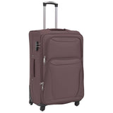 Vidaxl trolleyset koffiebruin 3-delig - afbeelding 3