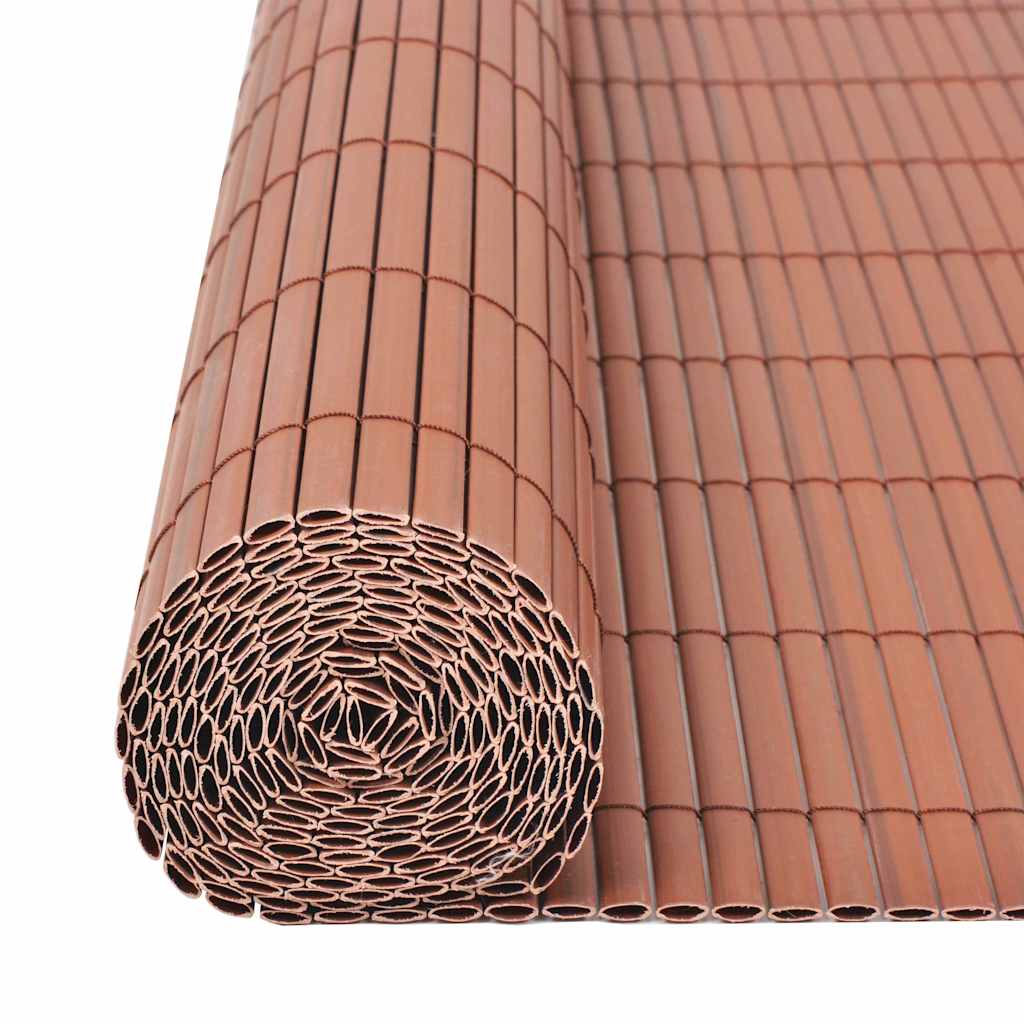 Vidaxl tuinhek bruin 150 x 500 cm pvc
