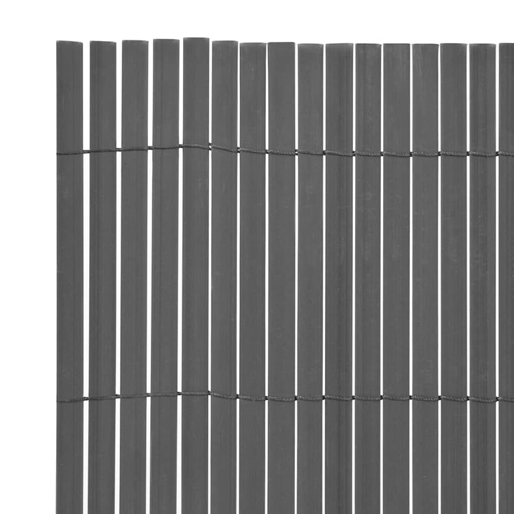 Vidaxl tuinafscheiding dubbelzijdig 150x500 cm pvc grijs