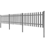 Vidaxl hek met palen 3 st 600x60 cm hkc - afbeelding 2