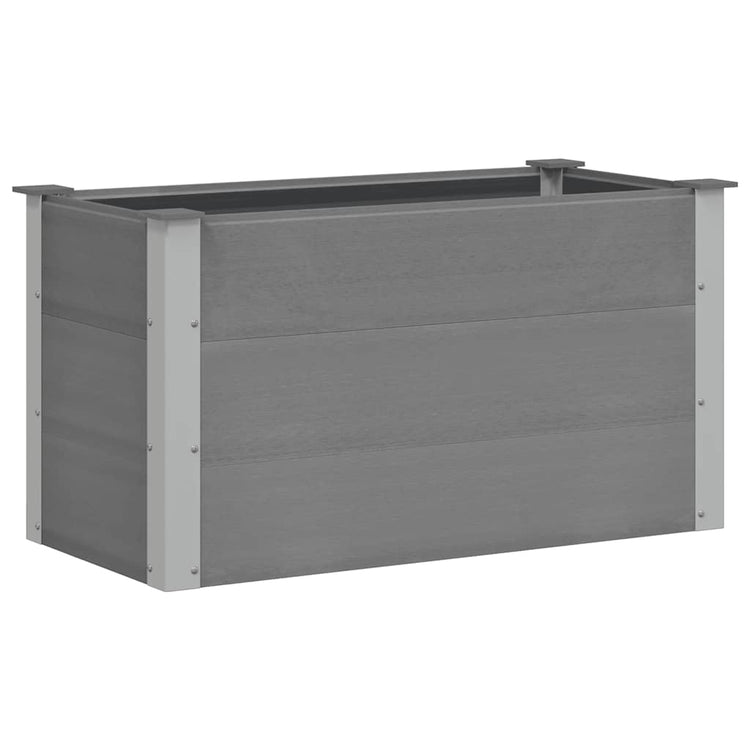 Vidaxl plantenbak verhoogd 100x50x54 cm hkc grijs