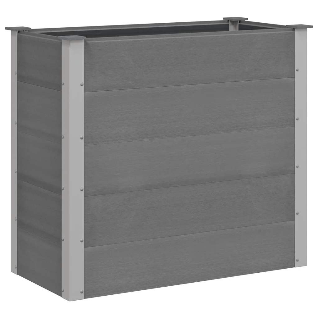 Vidaxl plantenbak verhoogd 100x50x91 cm hkc grijs