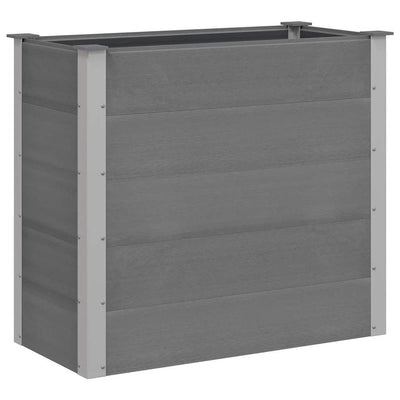 Vidaxl plantenbak verhoogd 100x50x91 cm hkc grijs