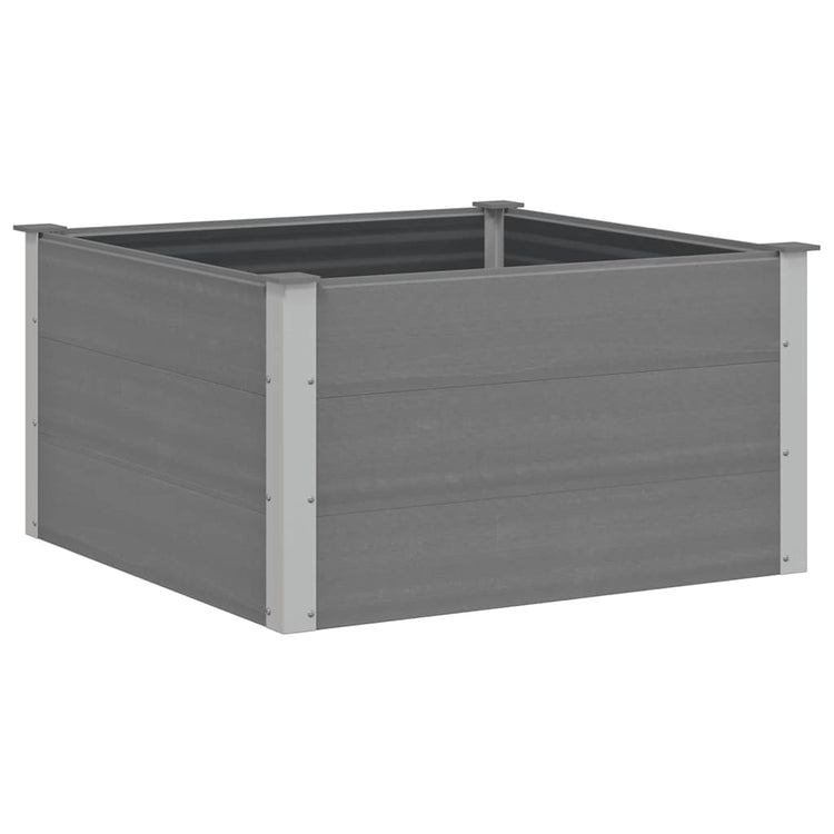 Vidaxl plantenbak verhoogd 100x100x54 cm hkc grijs