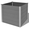 VidaXL Plantenbak verhoogd 100x100x91 cm HKC grijs