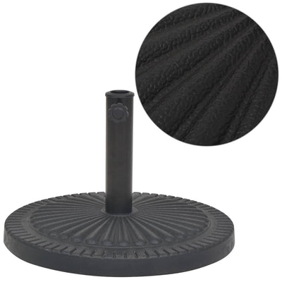 Vidaxl parasolvoet rond 14 kg hars zwart