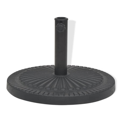 Vidaxl parasolvoet rond 14 kg hars zwart