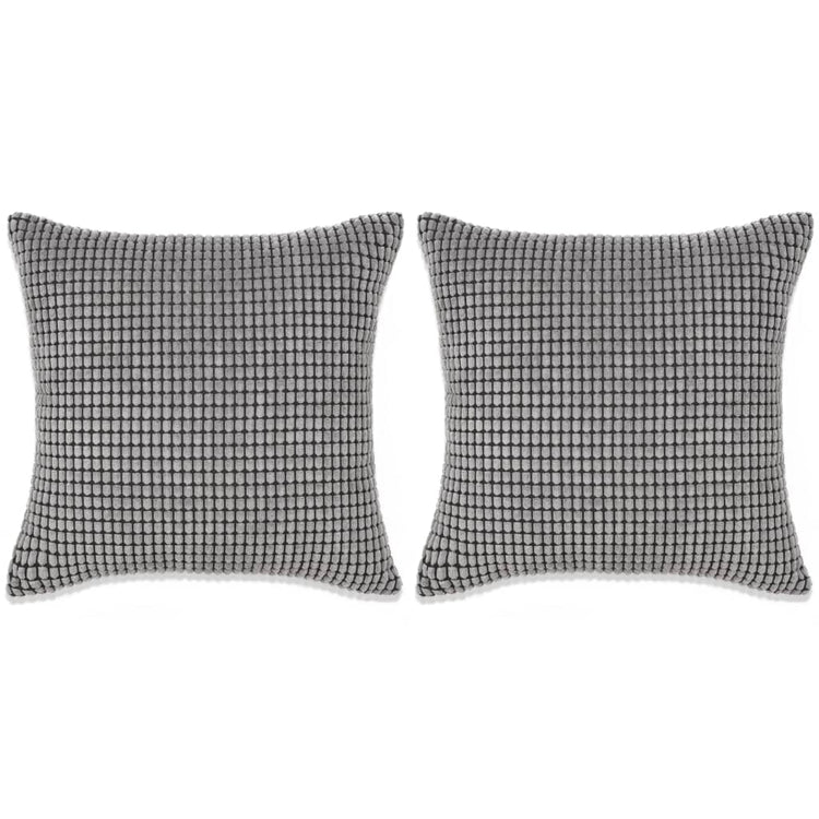 VidaXL Sierkussenset 45x45 cm velours grijs 2-delig