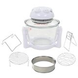 Vidaxl halogeen heteluchtoven met uitbreidingsring 800 w 10 l - afbeelding 2